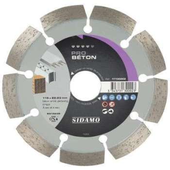 Disque diamant (125mm) Pro Béton - SIDAMO - 111300