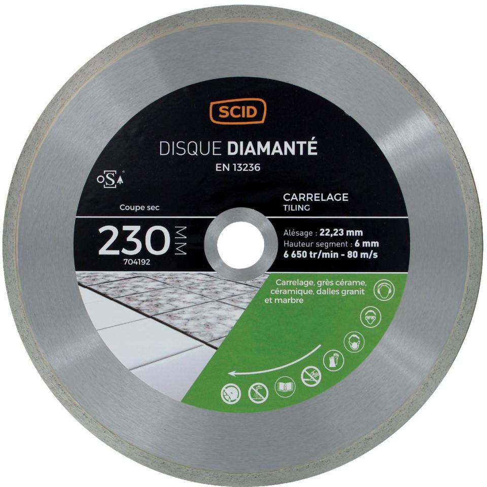 Disque diamanté grés cérame et carrelage SCID - Di
