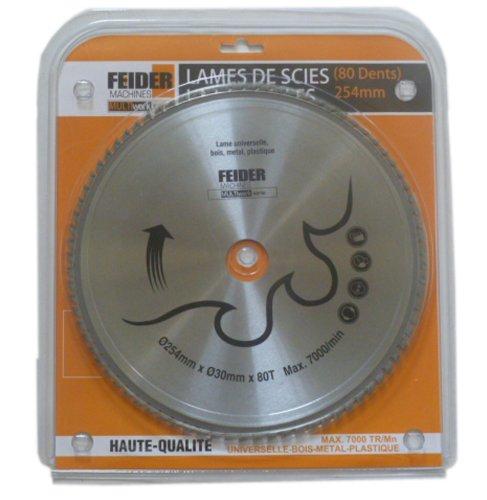 FEIDER Lame universelle 254 mm 80 dents F254 LU