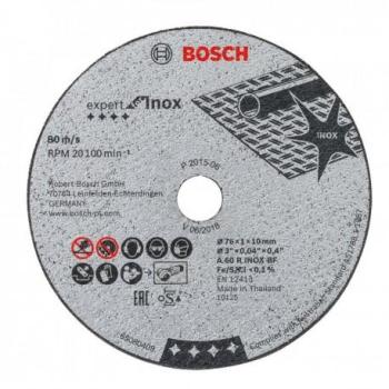 5 Disques à tronçonner 76 mm Expert for Inox pour