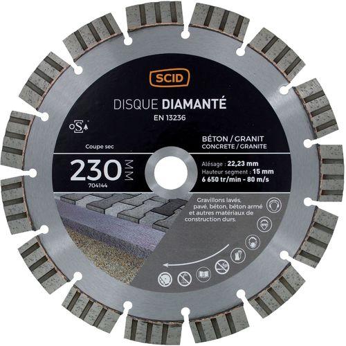 Disque diamanté béton granit prestige SCID - Diamè