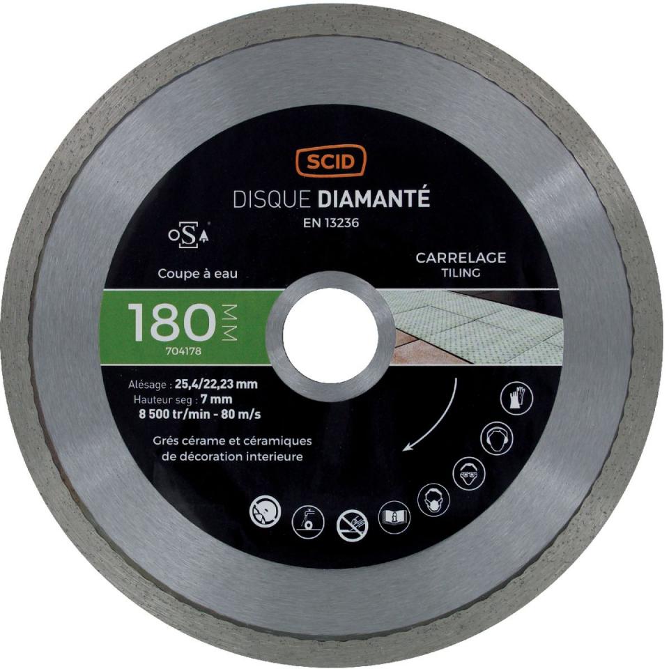 Disque diamanté carreleur expert SCID - Diamètre 1