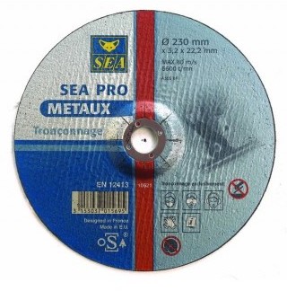 Disque à tronçonner métaux diamètre 230