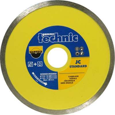 Disque diamant carrelage diamètre 125 alésage 22 2 Disque diamant carrelage diamètre