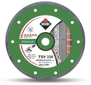 Disque diamanté turbo RUBI TSV Ø125 mm SUPERPRO CO