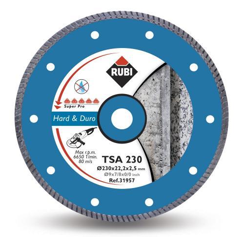 Disque diamant turbo RUBI TSA Ø180 mm PRO COUPE A