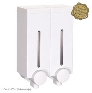 55250 Distributeur de savon Compact Blanc 2 réserv