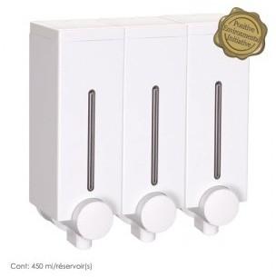 55350 Distributeur de savon Compact Blanc 3 réserv