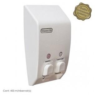 61250 Distributeur Classic 2 réservoirs Blanc