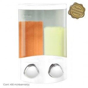 66254 distributeur de savon Duo Blanc