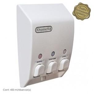61350 Distributeur Classic 3 réservoirs Blanc