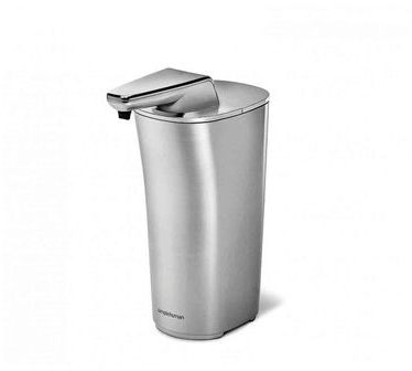 Distributeur de savon à capteur à pile Inox 222 ml Distributeur de savon à capteur