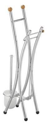Valet WC Corfou - Bois et chrome