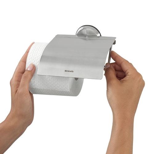 Porte-rouleau de papier toilette Brabantia avec cl