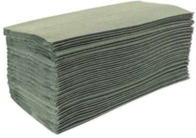 Essuie-Mains Pli en Z - Jantex Vert - 1 Pli 200 Fe