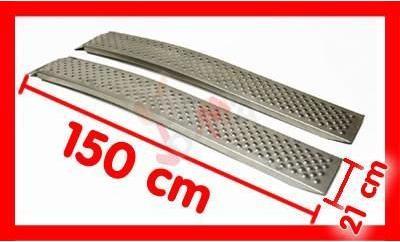 Rampes de chargement incurvées en Aluminium 2 pièc