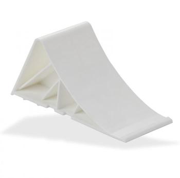 Cale de roue avec fixation pvc blanc
