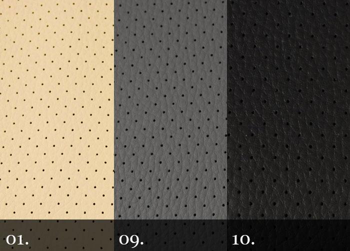 Tissu revêtement skaï simili cuir Nocturn perforé