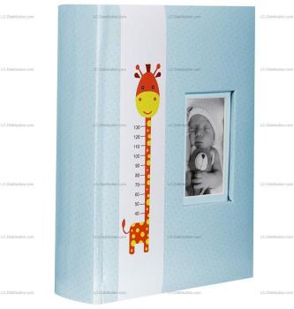 Album photo à pochettes Giraffe bleu ou rose