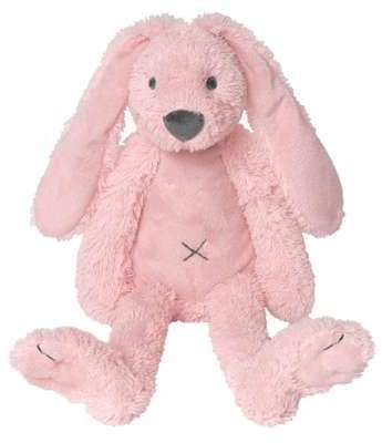 Peluche Doudou Lapin Richie Rose 30cm Happy Horse