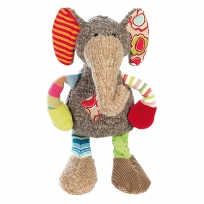 Sigikid Peluche Doudou Elephant Patchwork Sweety 28cm Sigikid Peluche Doudou Elephant