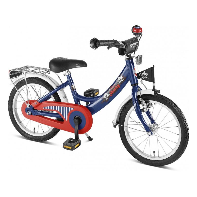 Vélo enfant 18 pouces ZL 18 cadre alu bleu/rouge d