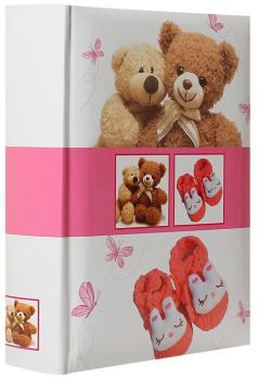 Album photo à pochettes Naissance Ours Rose pour 300 Album photo à pochettes Naissance