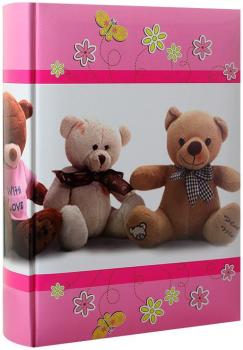 Album Photo Naissance à pochettes Nounours Rose pour Album Photo Naissance à pochettes