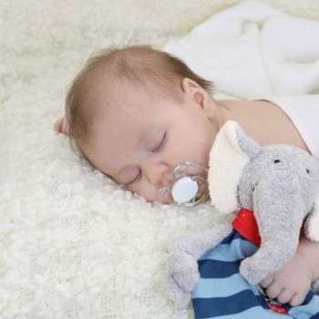Sigikid® Doudou Plat Carré Elephant Coton Lolo Lom