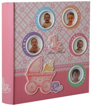 Coffret album photo naissance Rose pour 200 photos Coffret album photo naissance