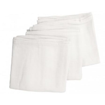 Lot de 3 langes Popolini coton blanc