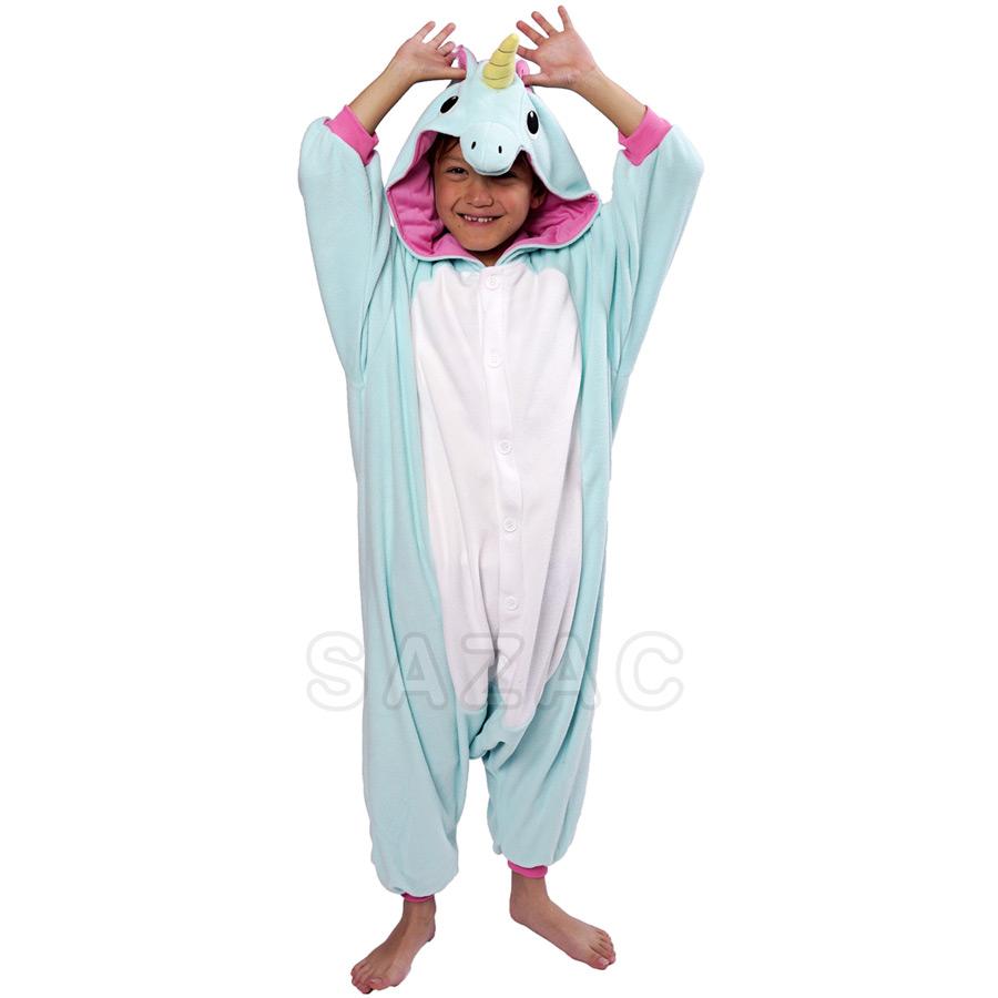 Kigurumi Licorne Bleu Enfant Taille 6-9 ans