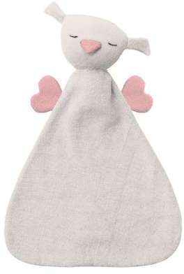 Doudou Plat Hoppa Coton Bio Hibou Hugo Gris Argent Doudou Plat Hoppa Coton Bio
