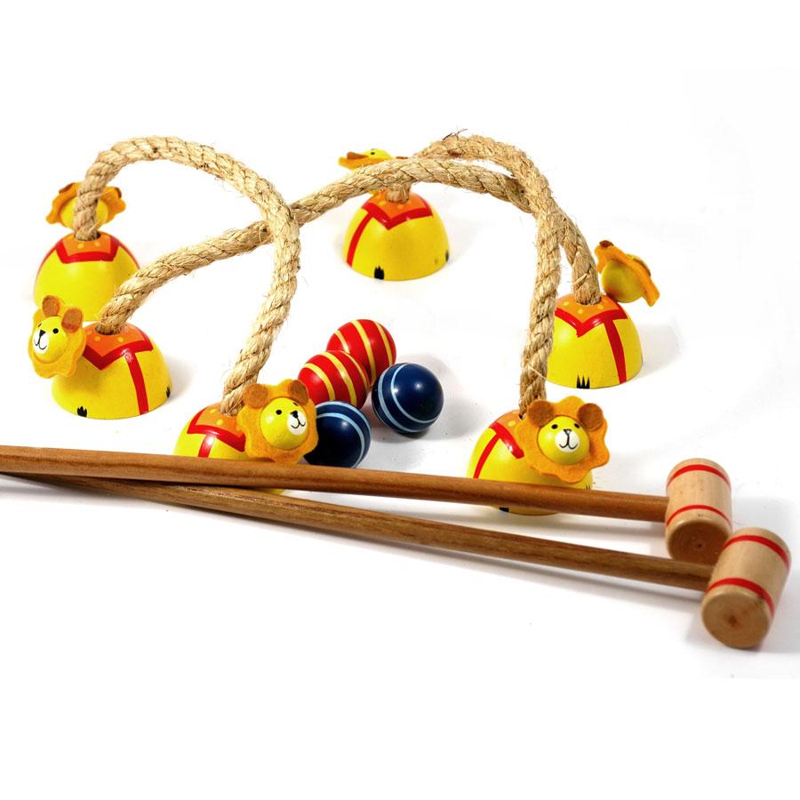 Jeu de croquet en bois (Mini)