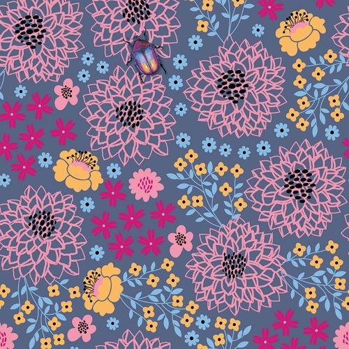 Papier peint Fleurs Latino