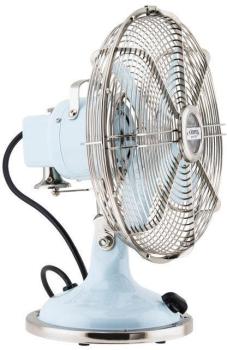 H.KOENIG JOE50 VENTILATEUR DESIGN METAL BLEU