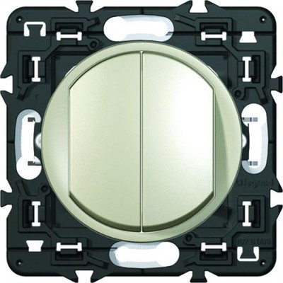 LEGRAND Interrupteur Poussoir double Céliane 6A +