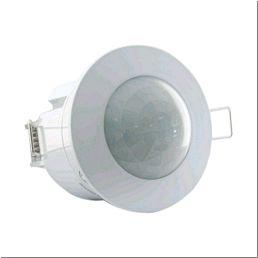 Détecteur de mouvement Ø45 mm blanc 1200 W 360° à