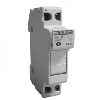 ZENITECH Coupe circuit 10A a cartouche bipolaire