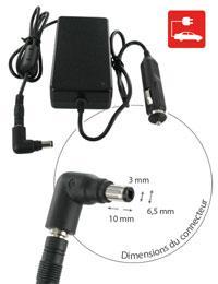 Chargeur pour TOSHIBA QOSMIO G10 Allume-cigare Chargeur pour TOSHIBA QOSMIO