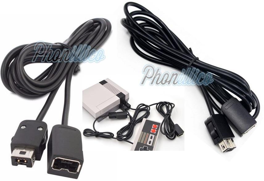Lot 2 Câbles dextension pour Nintendo NES Classic