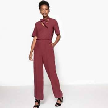 Combinaison pantalon, col à nouer - La Redoute Col