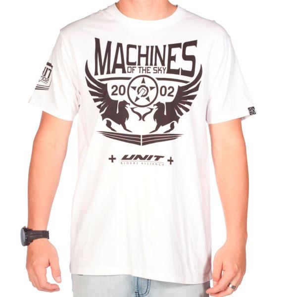 Tee shirt unit machines blanc