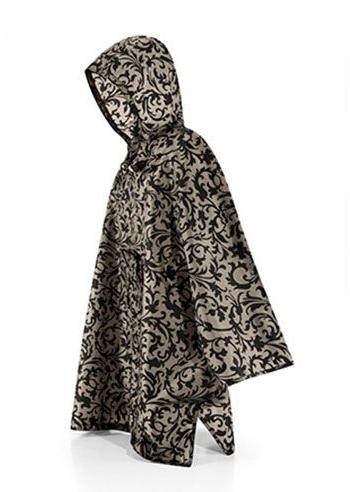 Poncho de pluie femme couleur taupe