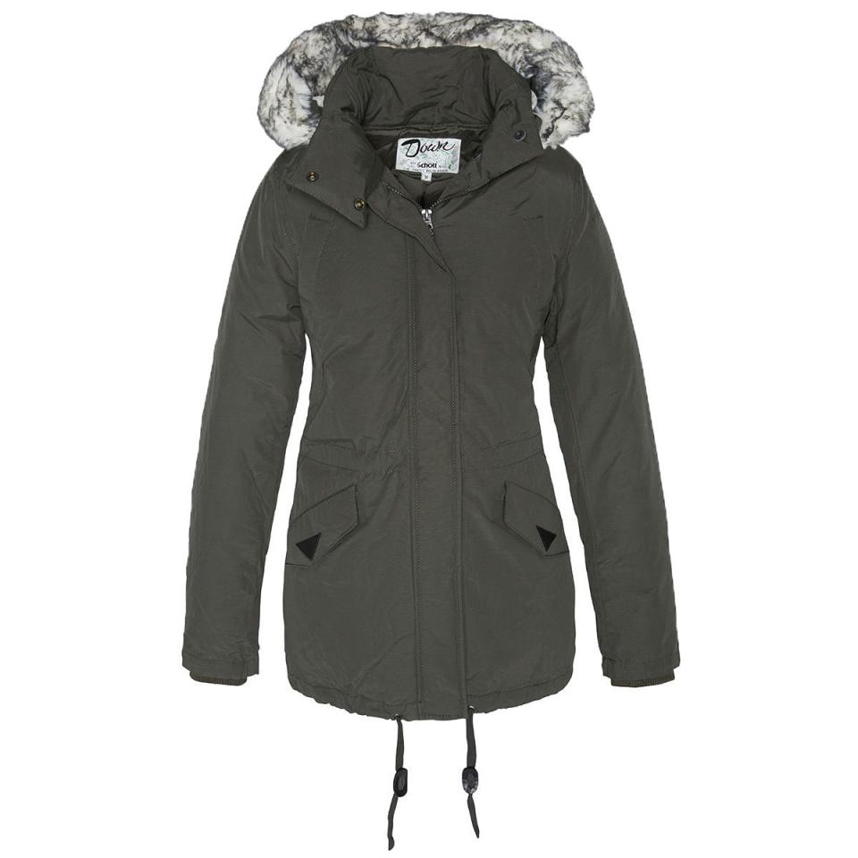 Trois quart femme kaki Schott JKTFREYA2W style