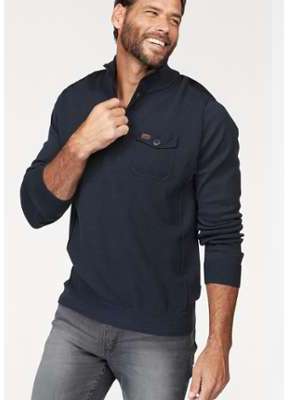 Pull col camionneur homme_bleu foncé