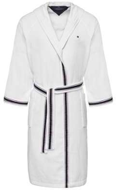 Peignoir capuche XL University white capuche Peignoir capuche XL University