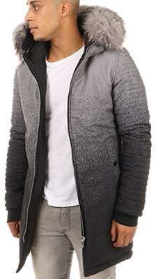 Project X - Parka Fourrure 88175541 Noir Dégradé Gris Project X - Parka Fourrure