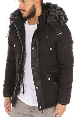 Terance Kole - Parka Fourrure 79503 Noir Terance Kole - Parka Fourrure