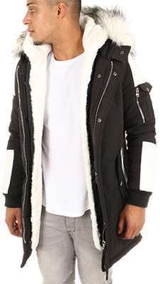 Project X - Parka Fourrure Poche Bomber 88175529 Noir Project X - Parka Fourrure